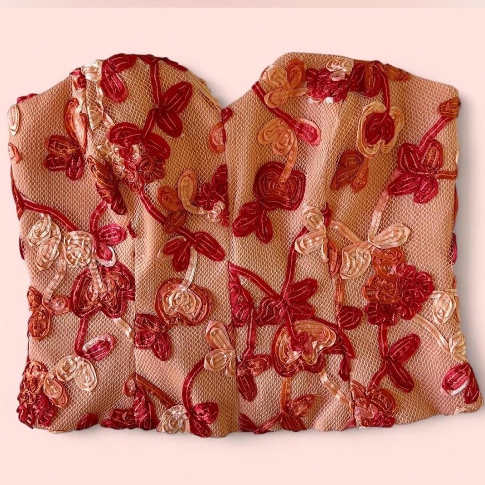 Y2K Corset Bustier Top